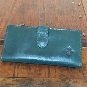 Patricia Nash Teal Leather Wallet